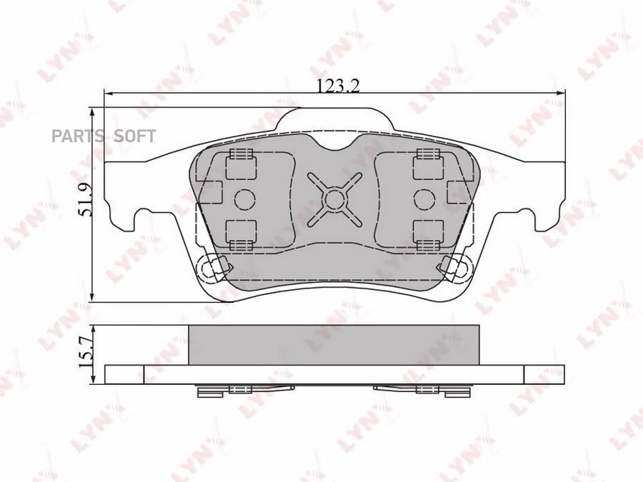 

Тормозные колодки Lynxauto BD6302