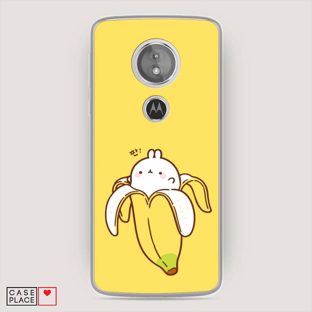 

Чехол Awog на Motorola Moto E5 / Моторола Мото E5 "Зайчик-бананчик", Разноцветный, 241050-2