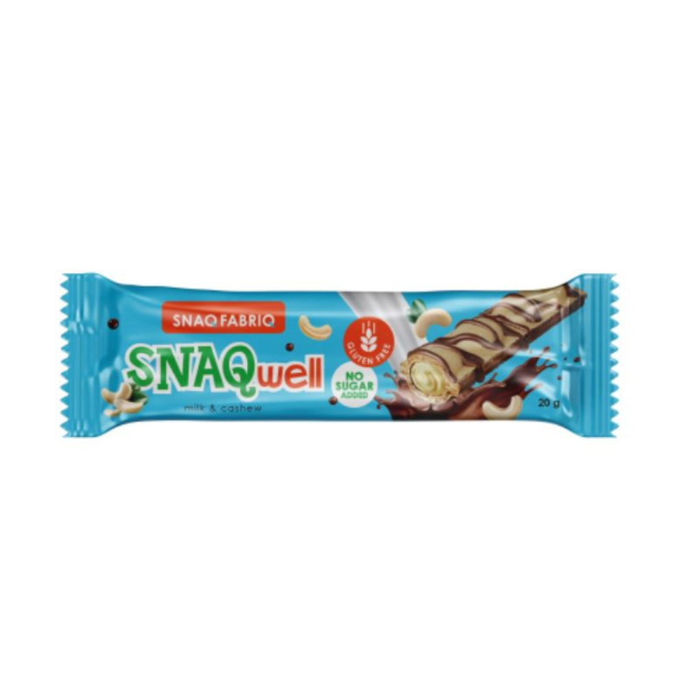 

Батончик Вафельный Snaq Fabriq SnaqWell с Молочно-Ореховой Пастой, 6 шт х 20 г