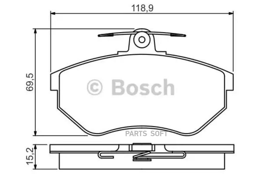 

Тормозные колодки Bosch передние дисковые 986495246