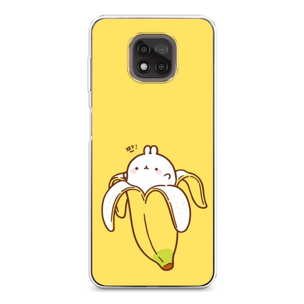 

Чехол Awog на Motorola Moto G Power 2021 "Зайчик-бананчик", Разноцветный, 242750-2