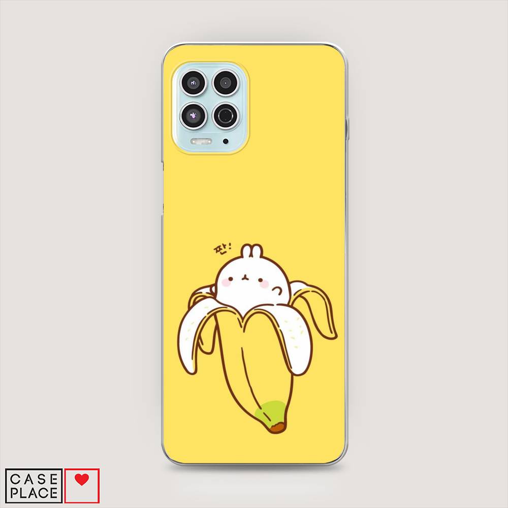 

Чехол Awog на Motorola Moto G100 "Зайчик-бананчик", Разноцветный, 241650-2