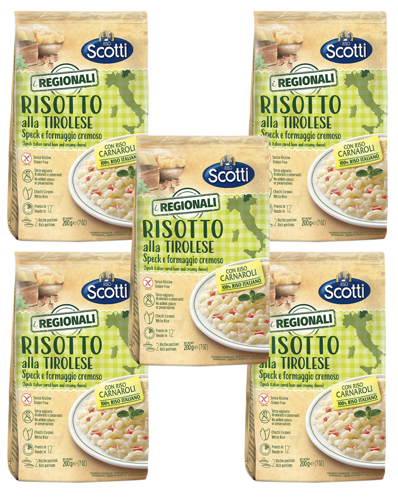 

Ризотто Riso Scotti с вяленой ветчиной и сливочным сыром, 200 г - 5 шт.