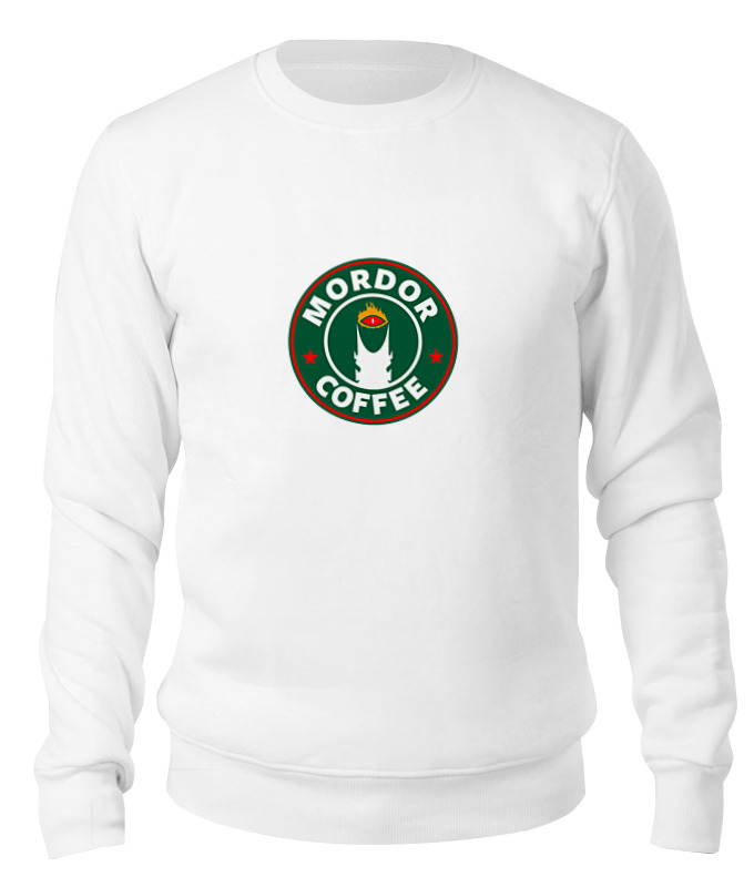 

Свитшот унисекс Printio Mordor coffee белый XL, Mordor coffee