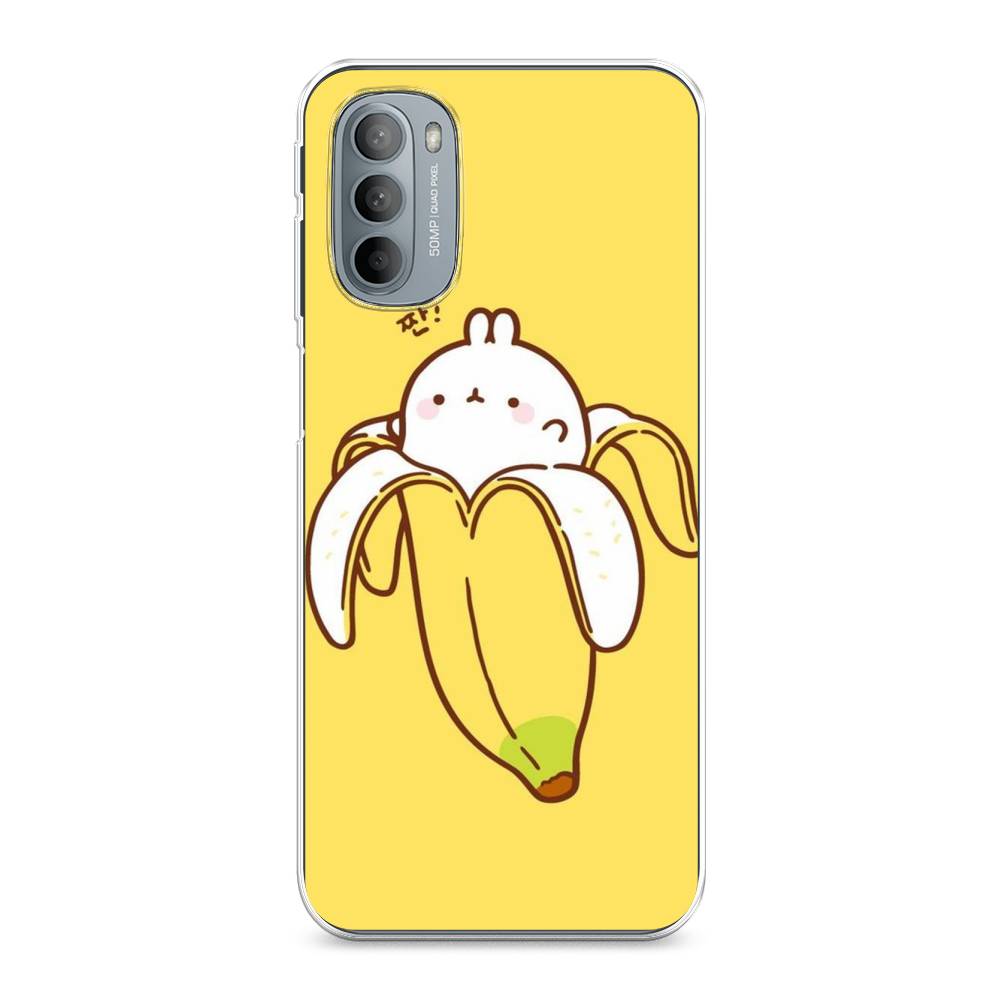 

Чехол Awog на Motorola Moto G31/G41 "Зайчик-бананчик", Разноцветный, 241850-2