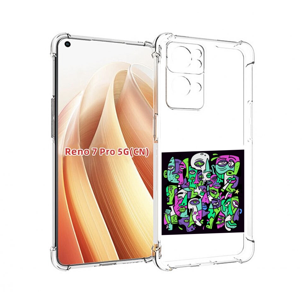 

Чехол MyPads Кривой эфир ATL для OPPO Reno7 Pro 5G, Прозрачный, Tocco