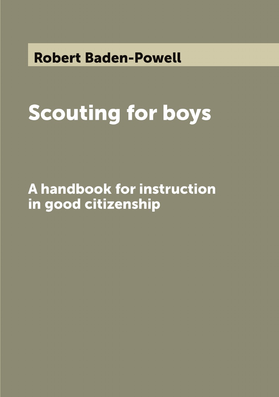 

Scouting for boys