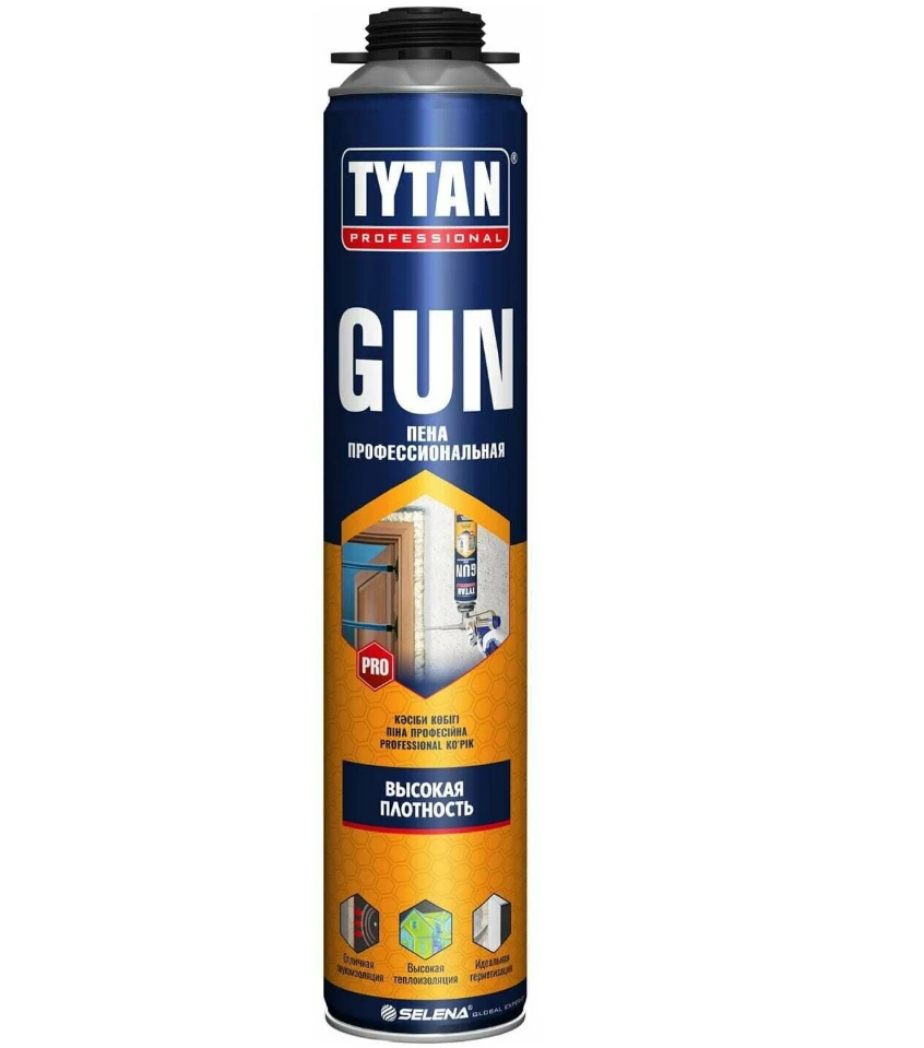 

Пена монтажная пистолетная TYTAN Professional GUN "О2" 750 мл.