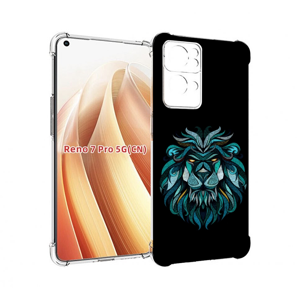 

Чехол MyPads Лев-красивый-зеленый для OPPO Reno7 Pro 5G, Прозрачный, Tocco
