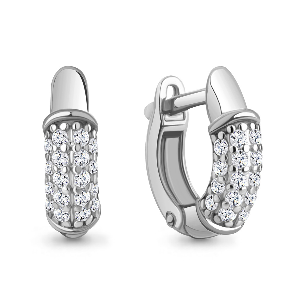 

Серьги из белого золота с бриллиантом Aquamarine 942999, 942999_585_бз