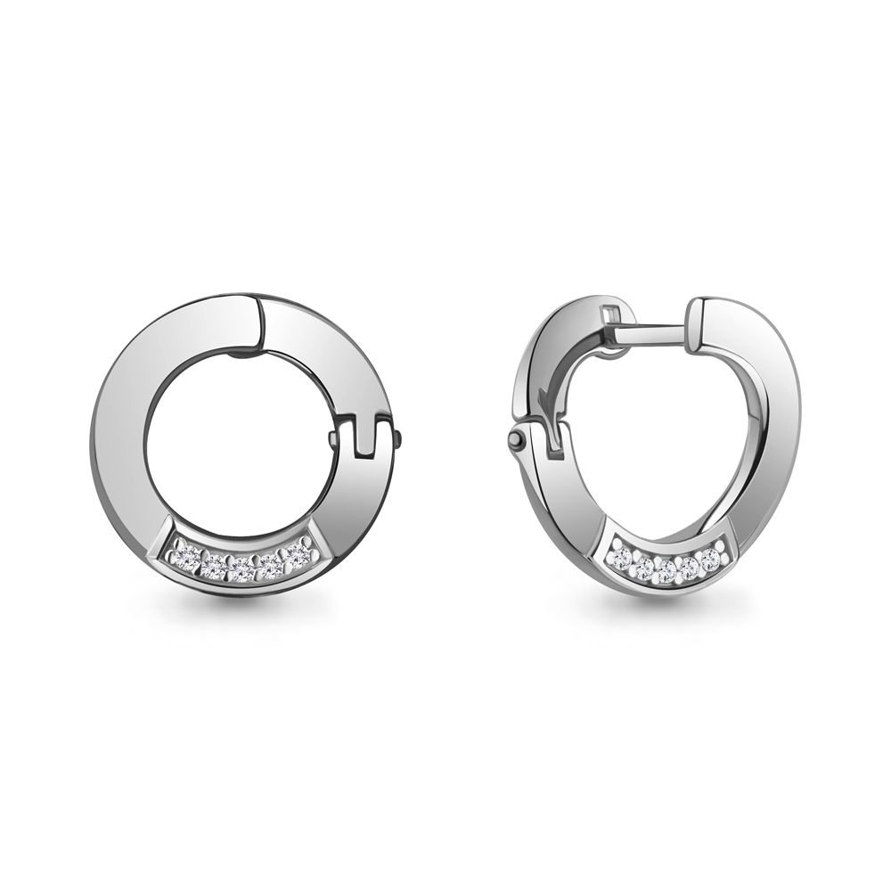 

Серьги из белого золота с бриллиантом Aquamarine 943003А, 943003А_585_бз