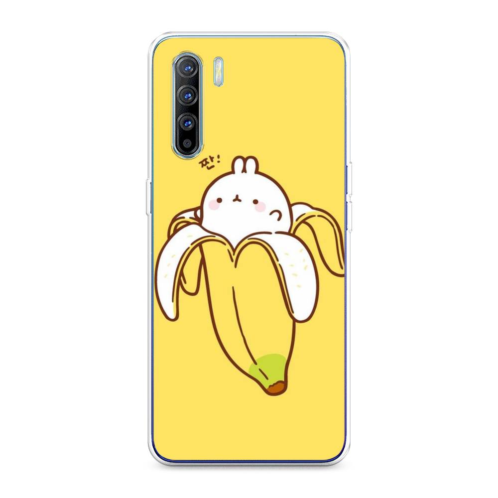

Чехол Awog на Oppo A91/Reno 3 "Зайчик-бананчик", Разноцветный, 252450-2
