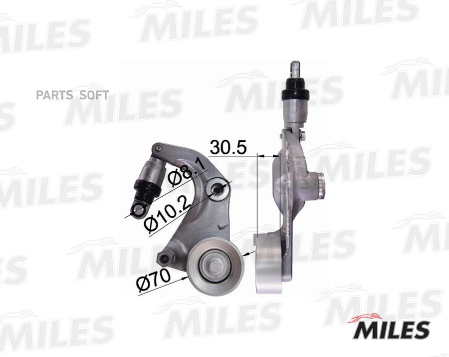

Натяжитель Miles Ag00031 Honda Cr-V/Accord 2.0 07- Miles арт. AG00031