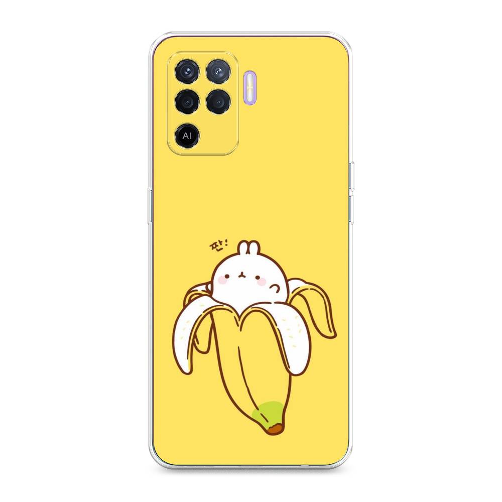 

Чехол Awog на Oppo Reno 5 Lite "Зайчик-бананчик", Разноцветный, 255150-2