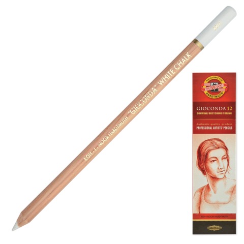 

Карандаш меловой KOH-I-NOOR, "Gioconda", белый, 8801001001KS, 12 шт