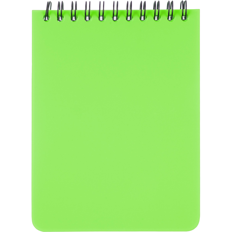 

Блокнот А6,60л,кл,спир,пласт.обл,тонир.бл. Attache Bright colours Лайм, (2шт.)