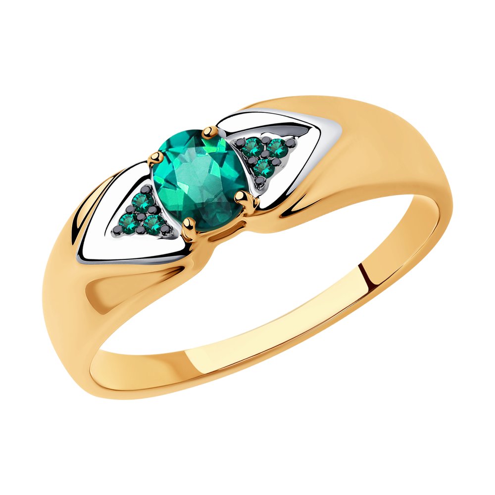 

Кольцо из золота р. 18,5 SOKOLOV Diamonds 3010542, изумруд, 3010542