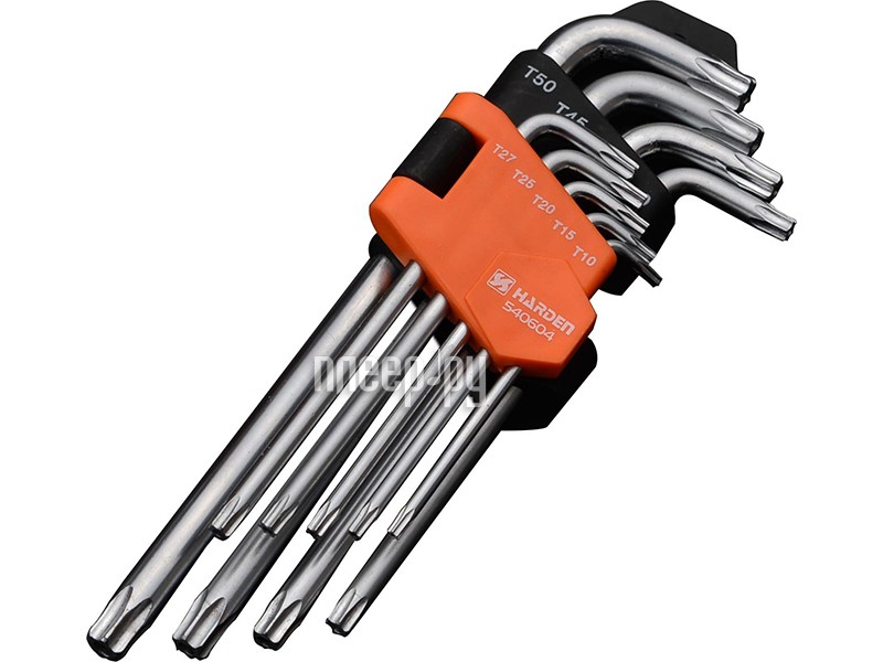 Набор ключей Harden Torx 18cm CrV 9шт 540604