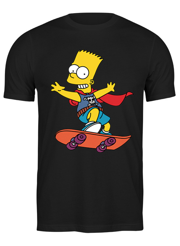

Футболка мужская Printio Bart черная L, Bart