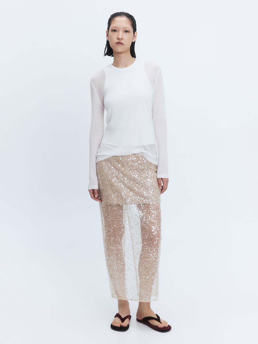 

Юбка женская Befree 2421312030 золотистая S, Золотистый, 2421312030