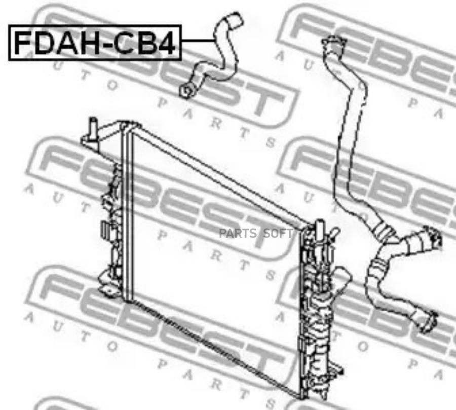 

Патрубок Febest FDAHCB4