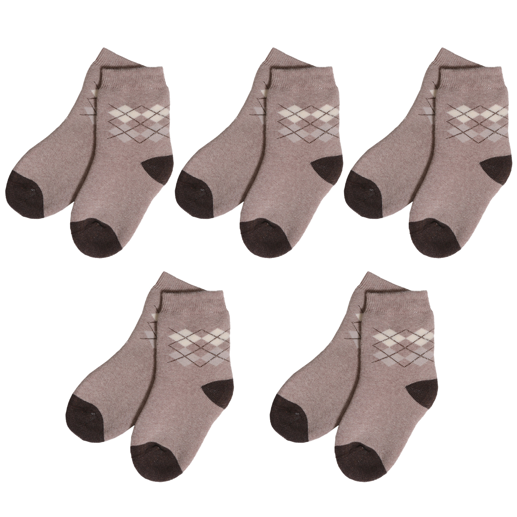Носки для мальчиков Rusocks 5-Д-49 цв. бежевый; коричневый р. 20-22