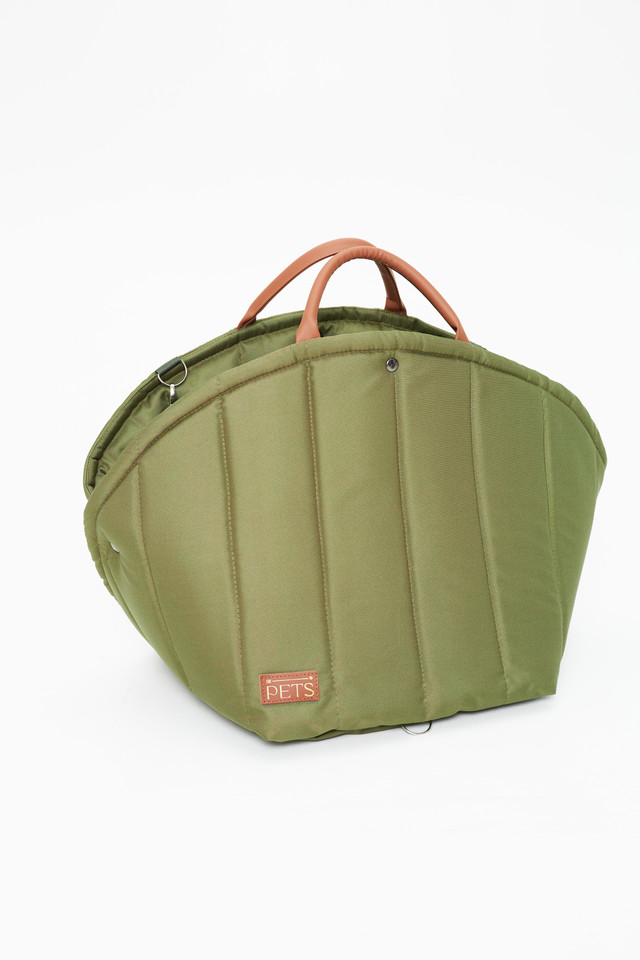 

Переноска с креплением для перевозки FOR PETS, хаки, S, 35х33х30 см