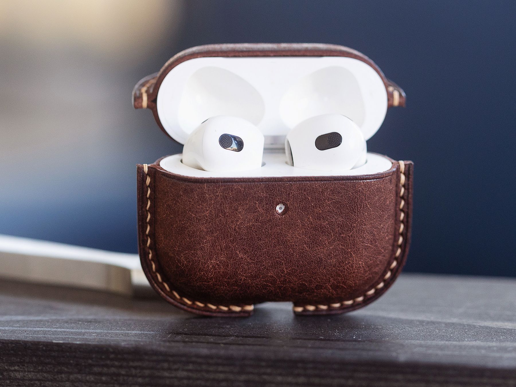 

Чехол для AirPods 3 из натуральной кожи Табачный, Коричневый, Airpods3