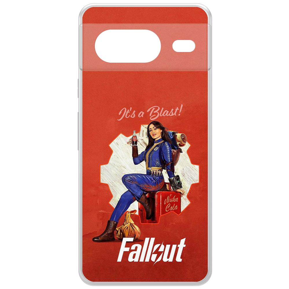 

Чехол-накладка Krutoff Clear Case Фоллаут (Fallout) - Это взрыв! для GOOGLE Pixel 8, Прозрачный