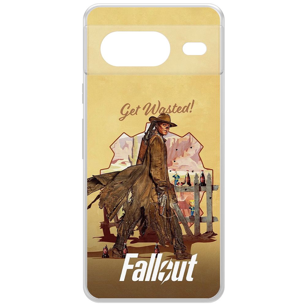 

Чехол-накладка Krutoff Clear Case Фоллаут (Fallout) - Давай напьемся! для GOOGLE Pixel 8, Прозрачный