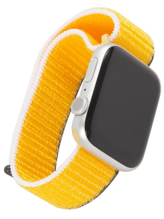 

Ремешок MB УТ000027913, Apple Watch 38-40mm SE/S3-S6 подсолн/бело-коричн.