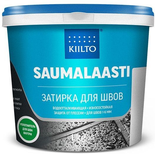 Затирка Kiilto Saumalaasti 043 светло-серая 10 кг затирка kiilto saumalaasti 48 3 кг графитовый серый t3719 003