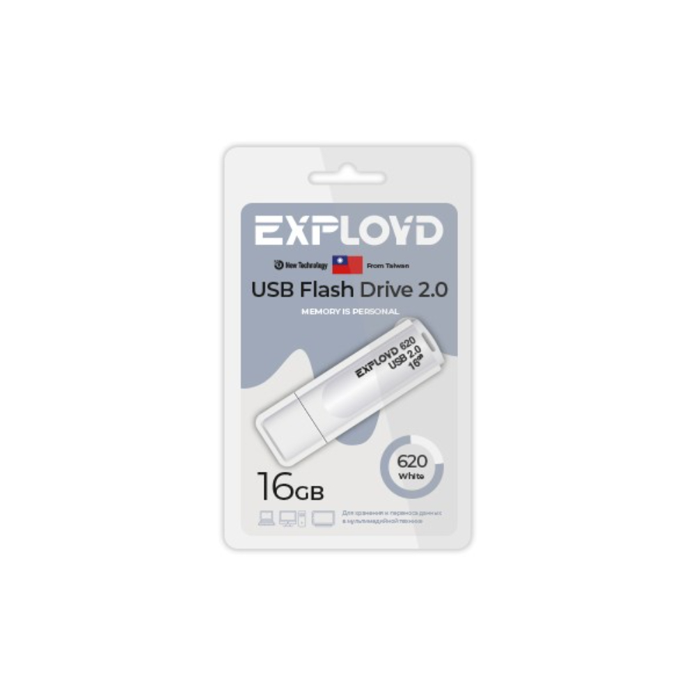 Карта памяти Exployd Гб EX-16GB-620 (EX-16GB-620 White)