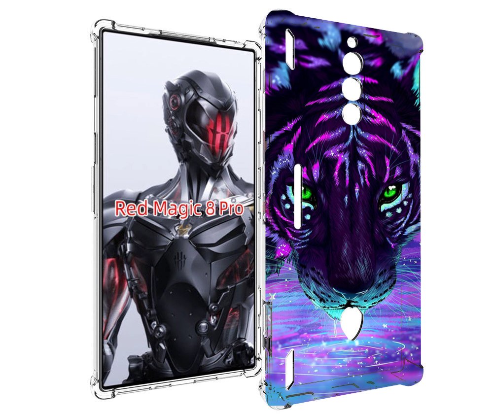 

Чехол MyPads Тигр-неон для ZTE Nubia Red Magic 8 Pro / Red Magic 8 Pro Plus, Tocco