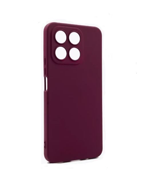 

Накладка Silicone Case для Honor X8A бордовый, Красный