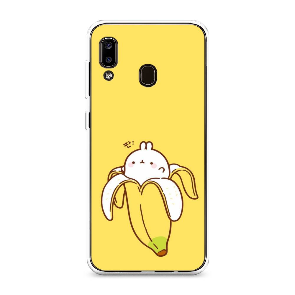 

Чехол Awog на Samsung Galaxy A20/A30 "Зайчик-бананчик", Разноцветный, 27650-2