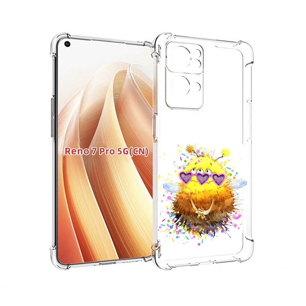 

Чехол MyPads Пушитый шмель для OPPO Reno7 Pro 5G, Прозрачный, Tocco