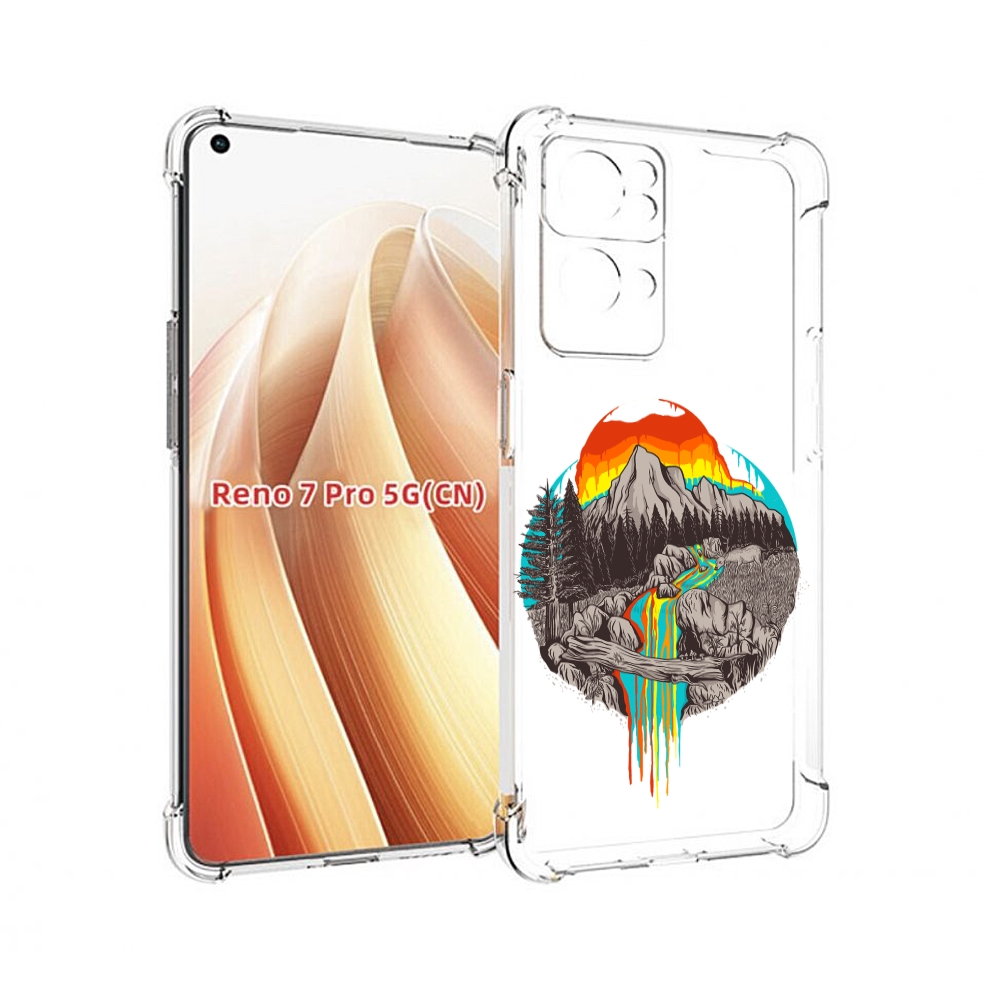 

Чехол MyPads Радужный водопад для OPPO Reno7 Pro 5G, Прозрачный, Tocco