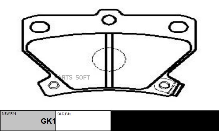 

Колодки Тормозные, Задние (Старый Ckt42) CTR арт. GK1056