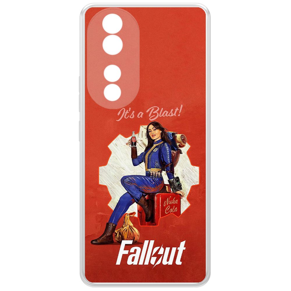 

Чехол-накладка Krutoff Clear Case Фоллаут (Fallout) - Это взрыв! для Honor 90, Прозрачный