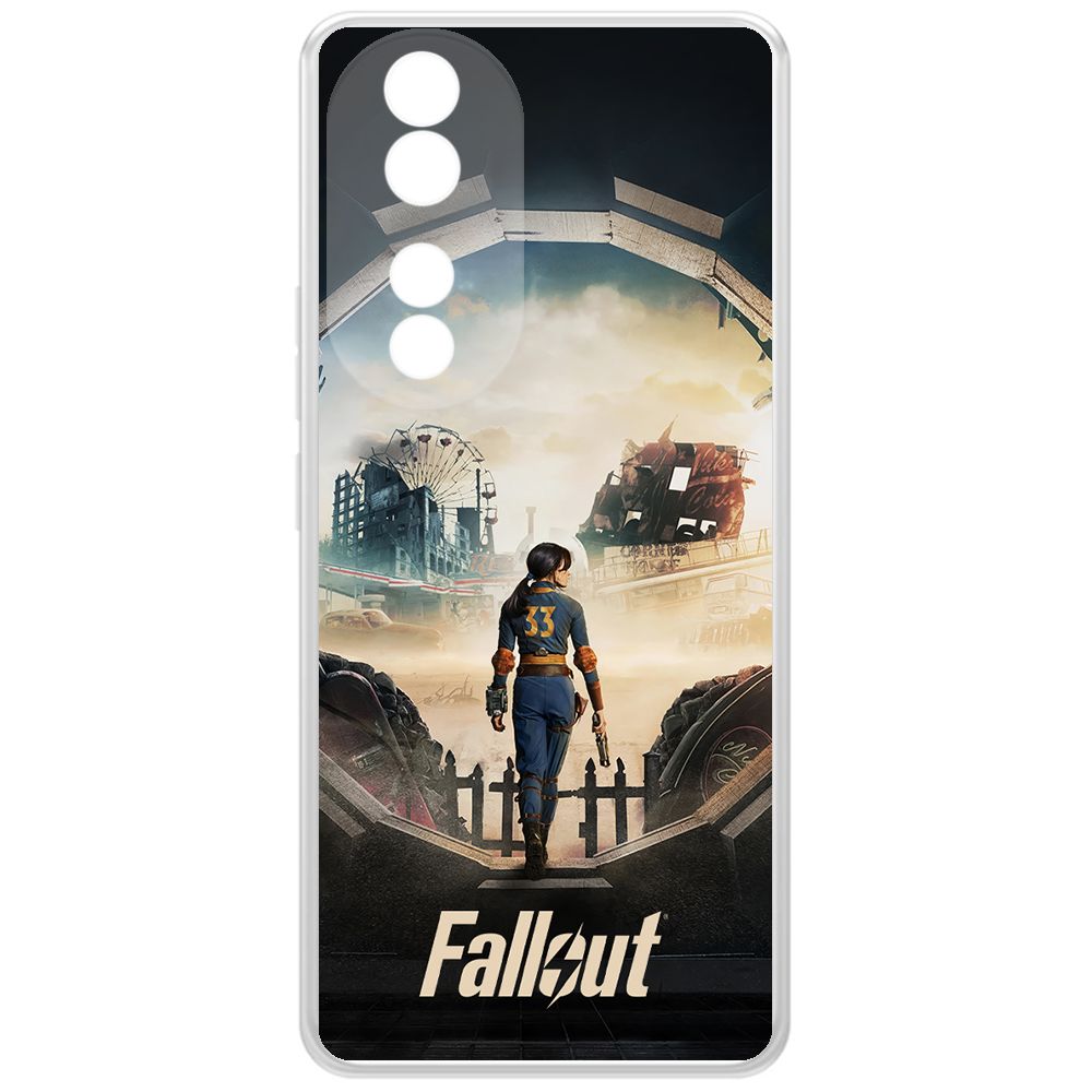 

Чехол-накладка Krutoff Clear Case Фоллаут (Fallout) - Убежище 33 для Honor 90, Прозрачный