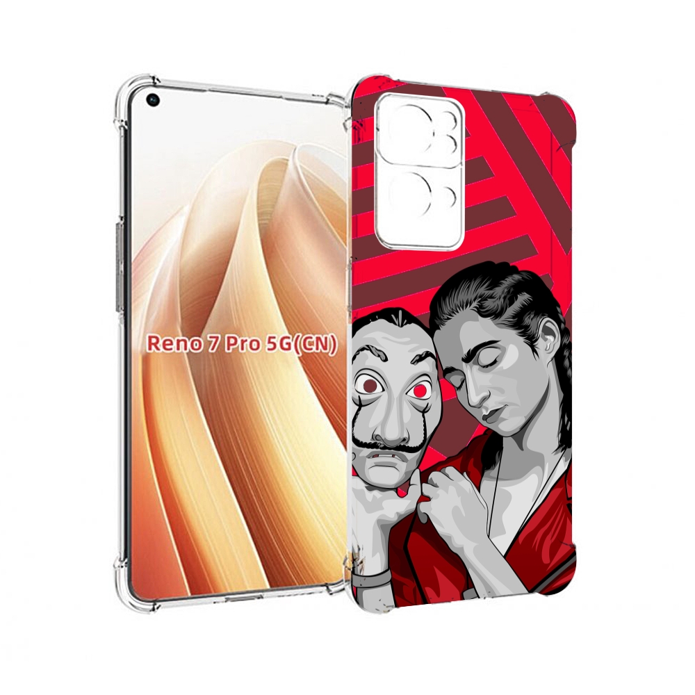 

Чехол MyPads Найроби-бумажного-дома для OPPO Reno7 Pro 5G, Прозрачный, Tocco