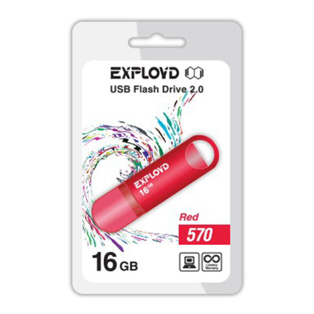 Карта памяти Exployd Гб EX-16GB-570 EX-16GB-570 Red