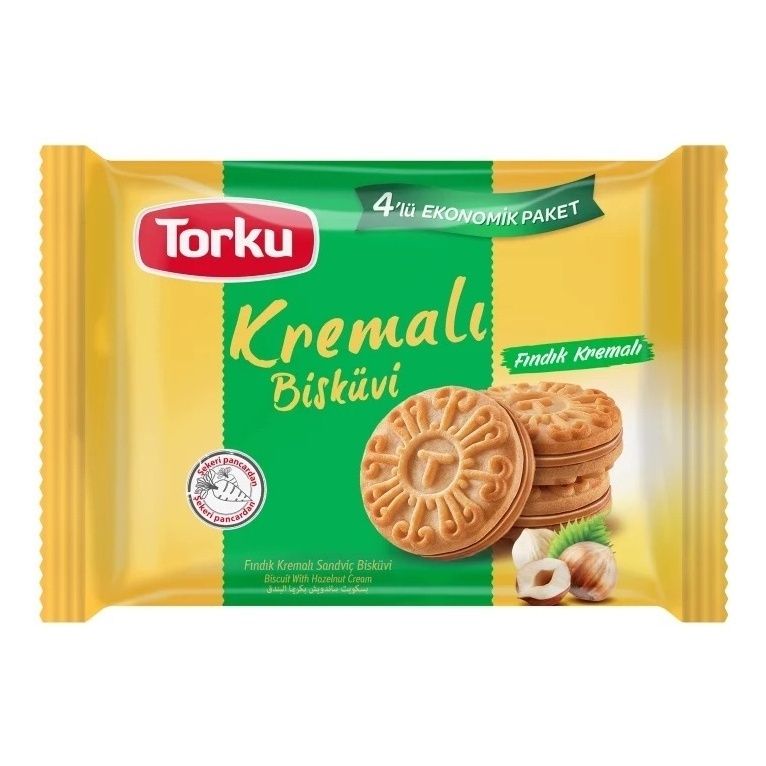 Печенье-сэндвич Torku Кремали с кремом из фундука 244 г