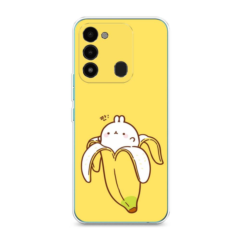 

Чехол Awog на Tecno Spark Go 2022/8С/9 "Зайчик-бананчик", Разноцветный, 301350-2