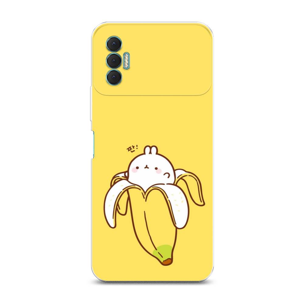 

Чехол Awog на Tecno Spark 8P "Зайчик-бананчик", Разноцветный, 301450-2
