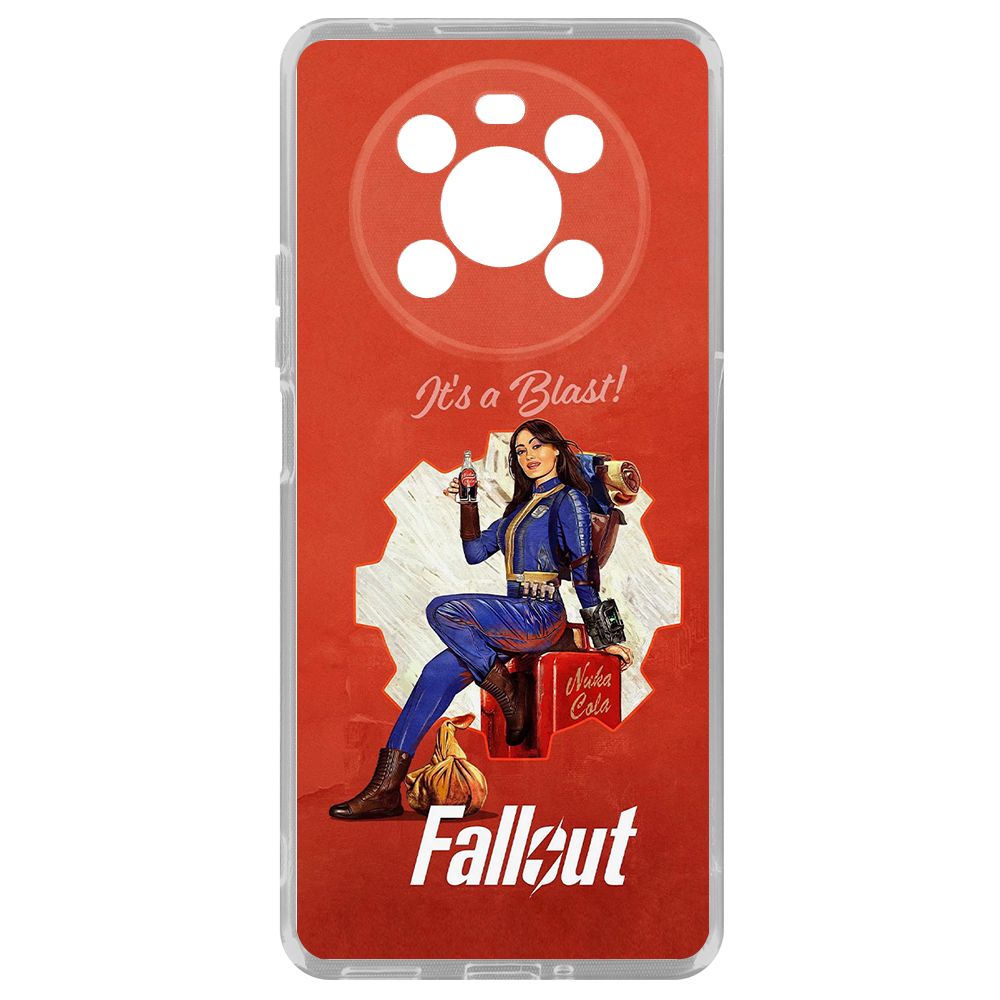 

Чехол-накладка Krutoff Clear Case Фоллаут (Fallout) - Это взрыв! для Honor X30, Прозрачный