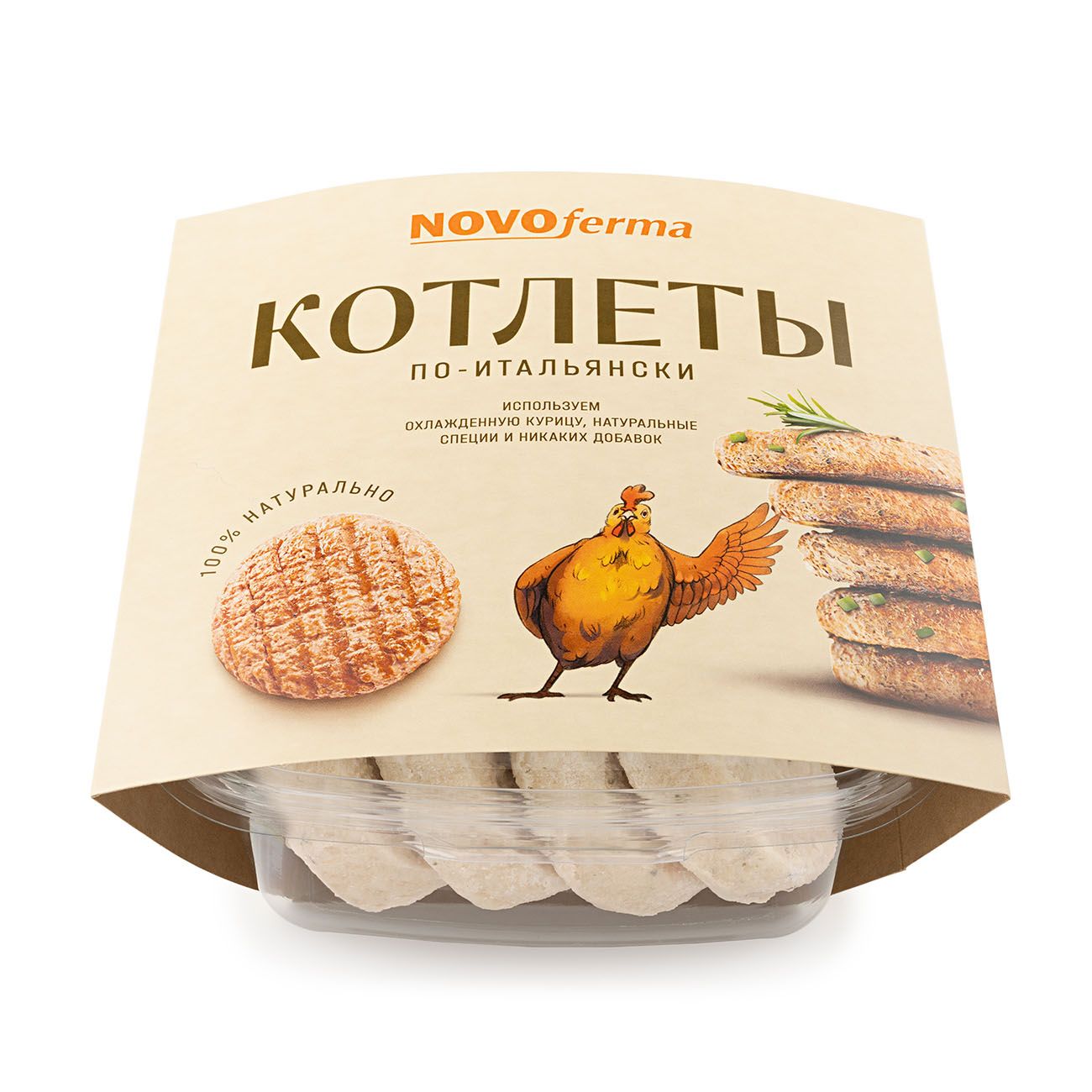 

Котлеты из курицы Novoferma По-итальянски замороженные 480 г