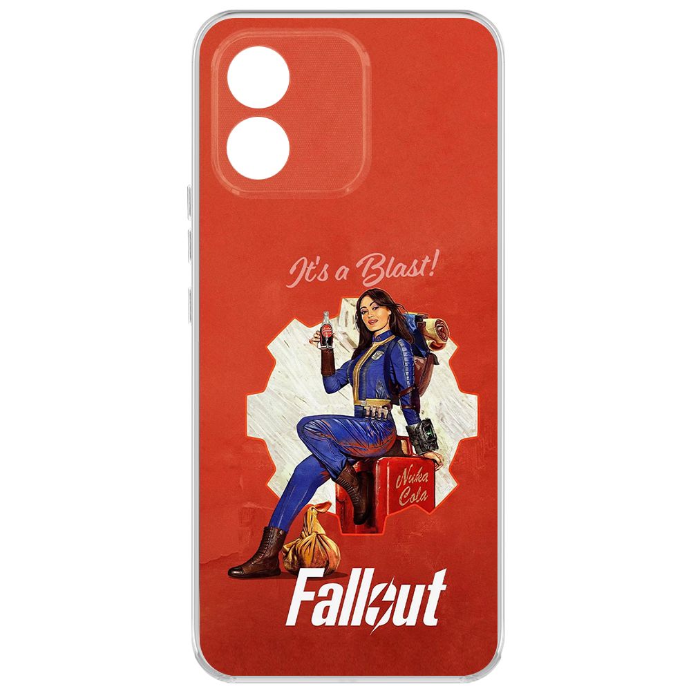 

Чехол-накладка Krutoff Clear Case Фоллаут (Fallout) - Это взрыв! для Honor X5, Прозрачный