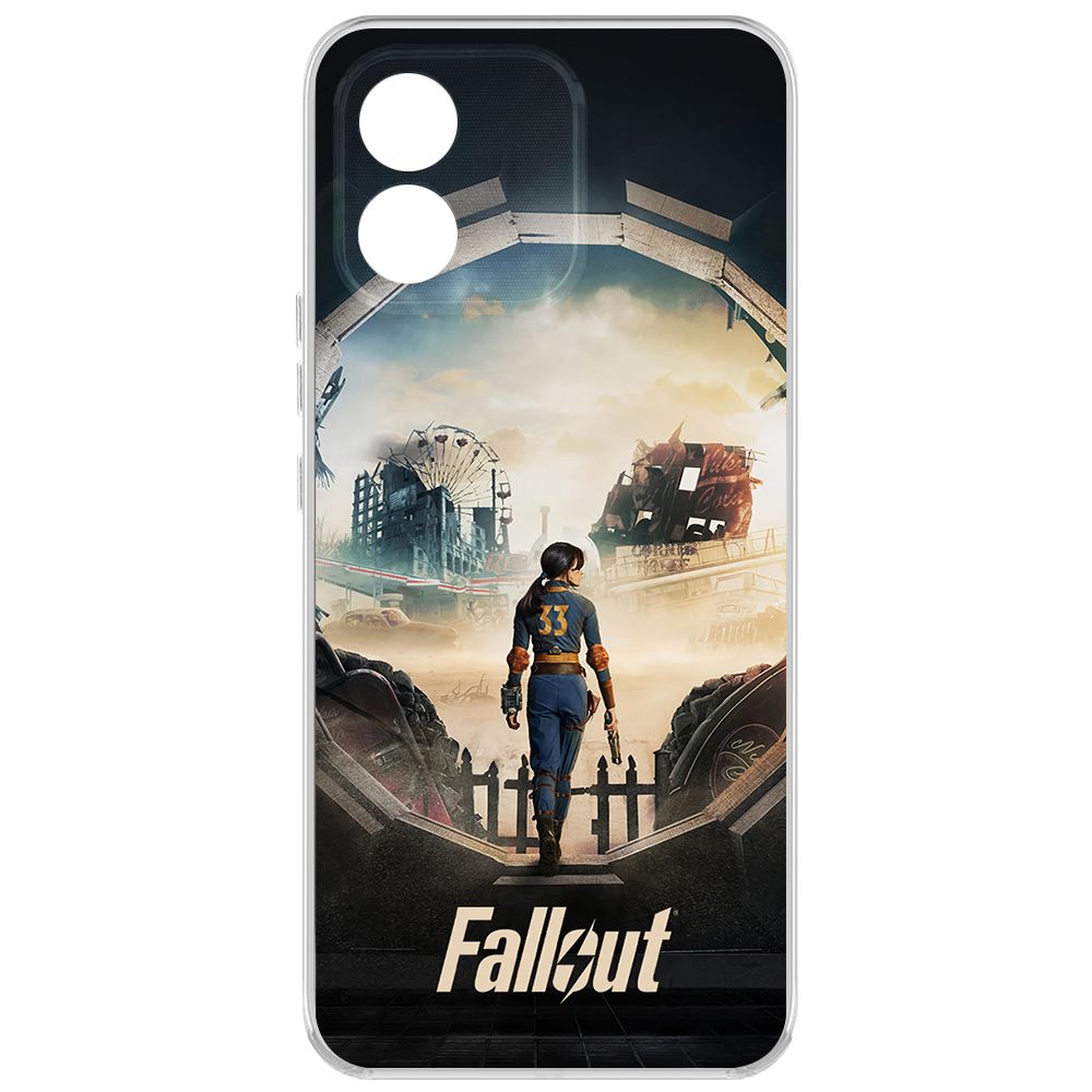 

Чехол-накладка Krutoff Clear Case Фоллаут (Fallout) - Убежище 33 для Honor X5, Прозрачный